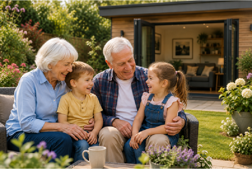 Multi-generational family living with granny annexe solution