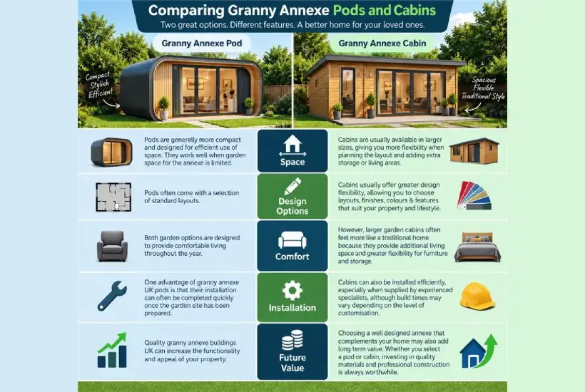 Comparing Granny Annexe Pods and Cabins